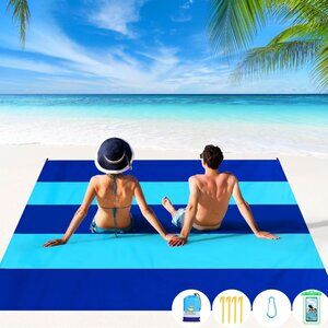 Big Beach Blanket Sandproof Waterproof 78''X81''